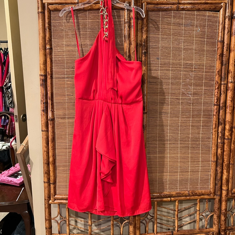 Bcbg coral red dress